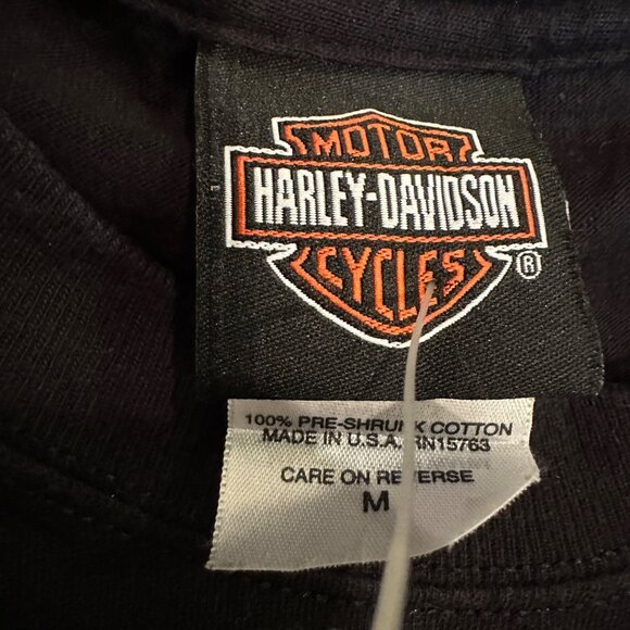 HARLEY DAVIDSON OF ATLANTA MENS BLACK MEDIUM - Picture 5 of 9